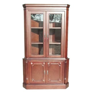Handmade D-Art Solid Mahogany Wood Corner Cabinet (Indonesia)