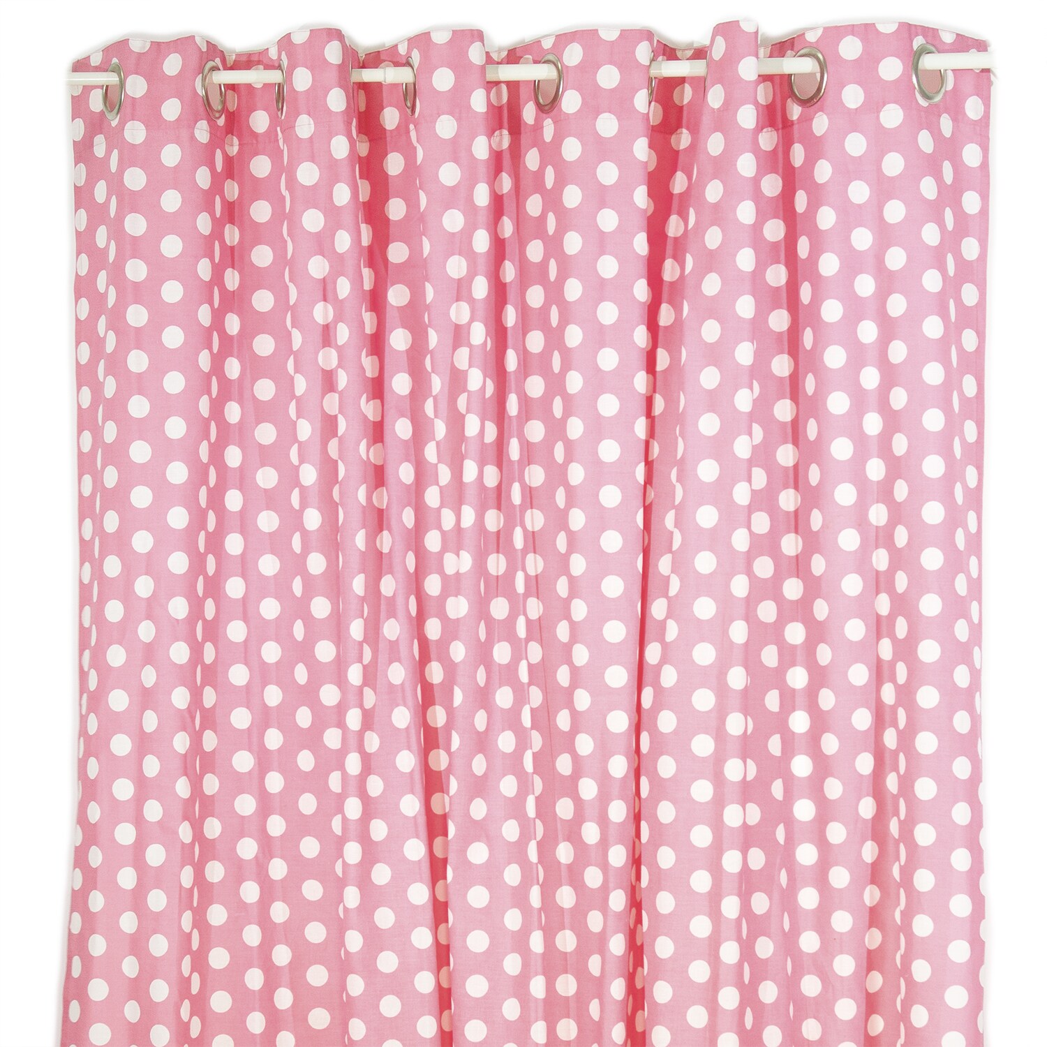 Shop Pam Grace Creations Pink Dot Shower Curtain Free Shipping