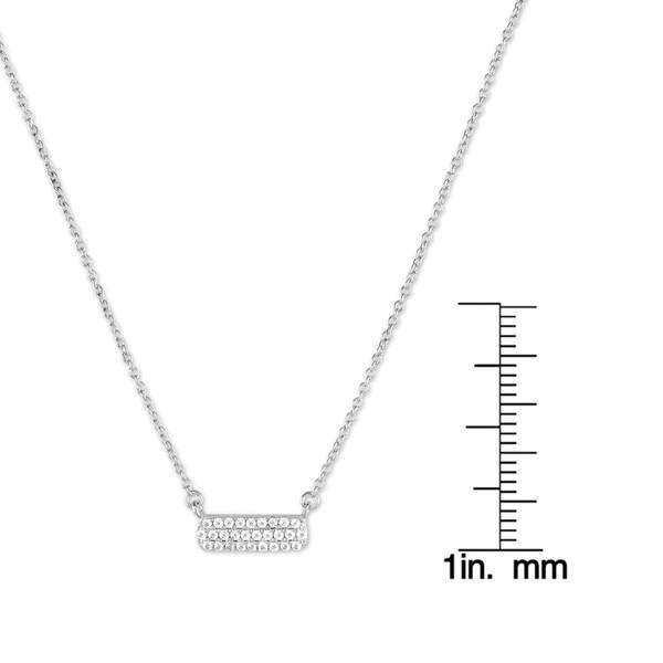 100% 925 Plata Esterlina Aaa Circona Cúbica Cz Charm Cz Bar 100% 925 Plata Esterlina Aaa Circona Cúbica Cz Charm Cz Bar