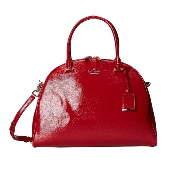 kate spade red patent leather handbag