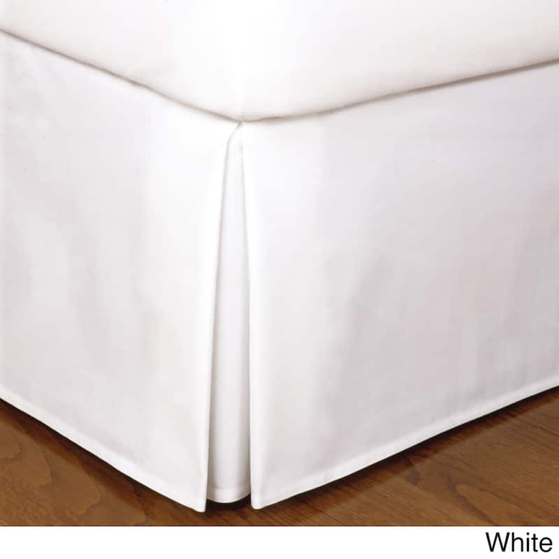 Lux Hotel 14-inch Drop Bedskirt - California King - White