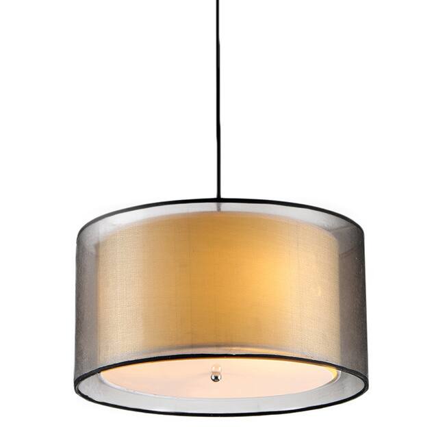 Jonah 3-light Double Drum Shade Pendant