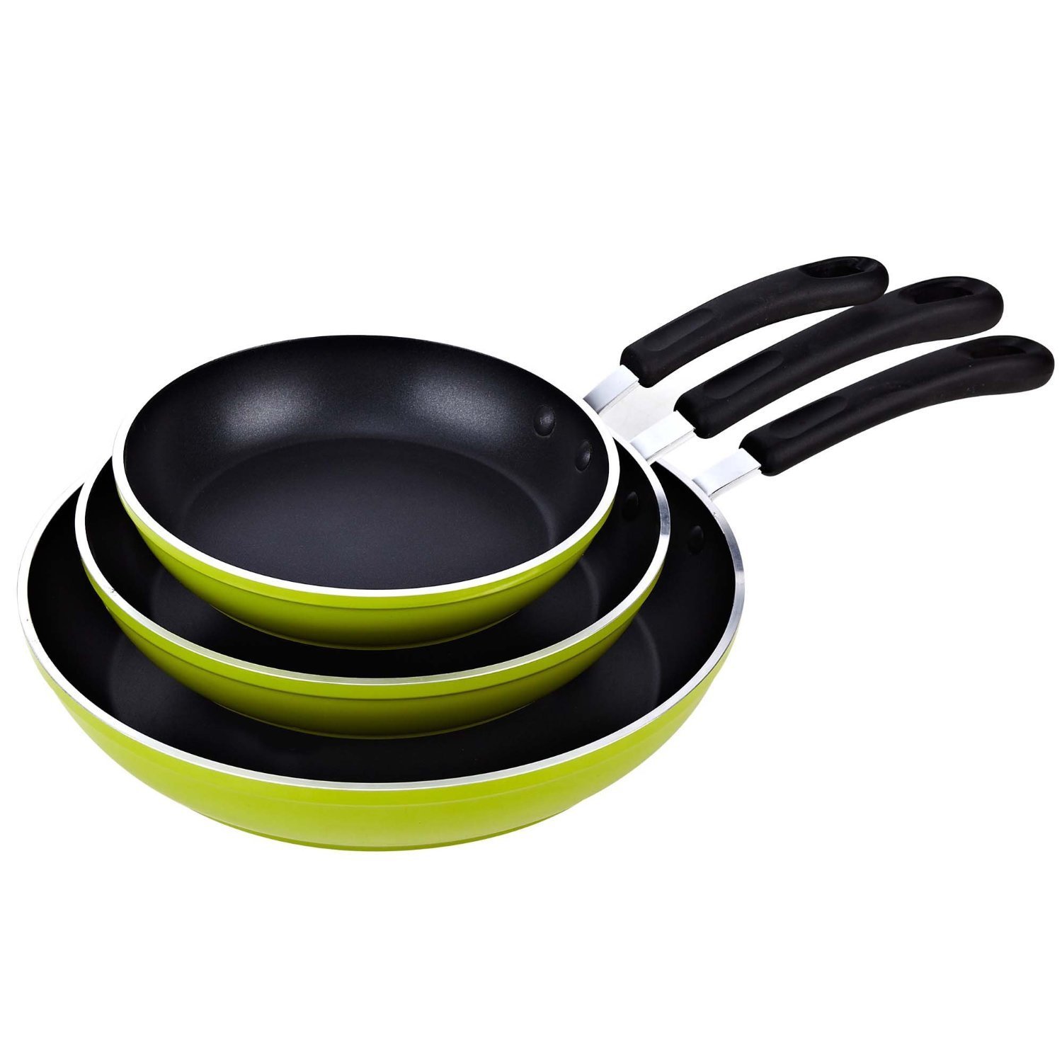 Non stick покрытие. Сковороды non-Stick Fry Pan Set. Набор посуды tac, покрытие "гранит", 7 предметов. Набор сковородок зелёного цвета. Non-Stick coating.