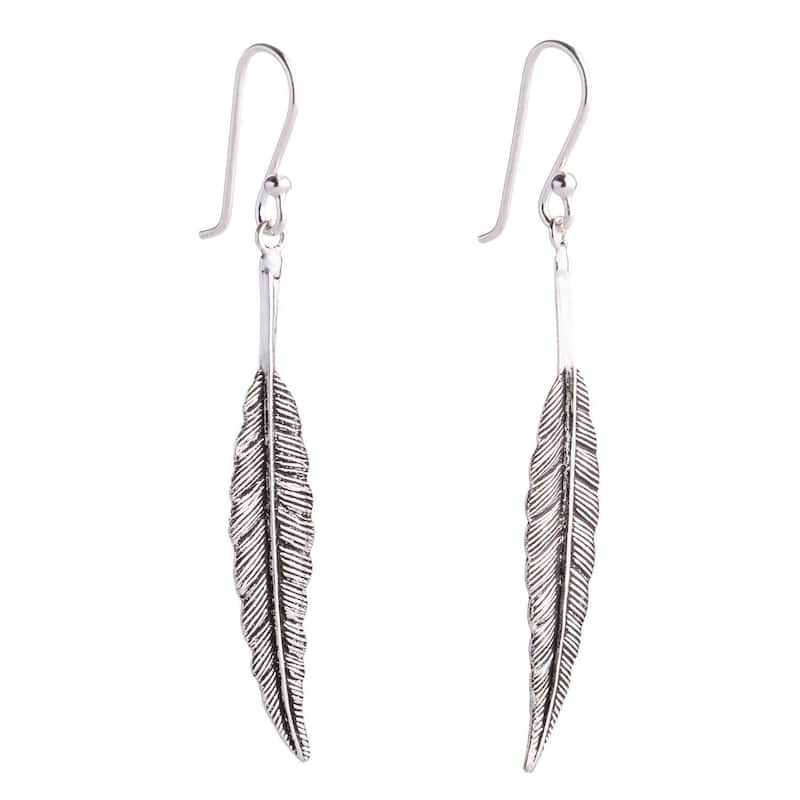 Handmade Sterling Silver Flight Foxtail Danling Style Earrings (Thailand)