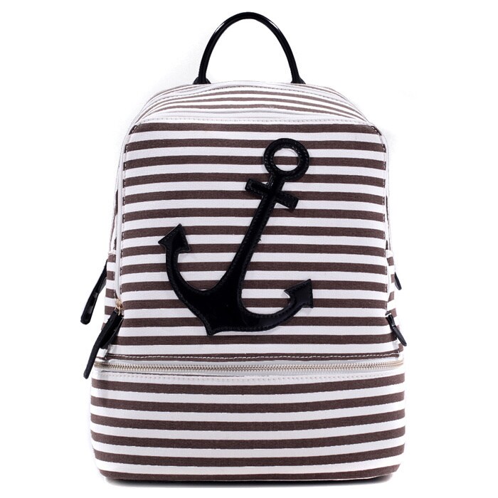 striped bookbag