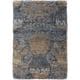 preview thumbnail 6 of 26, Hand-Knotted Vera Nature Area Rug Navy - 5' x 8' - Rectangle