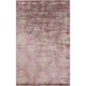 preview thumbnail 1 of 4, Hand-Knotted Brian Stripe Viscose Area Rug - 5' x 8' - 5' x 8' 5' x 8' - Purple