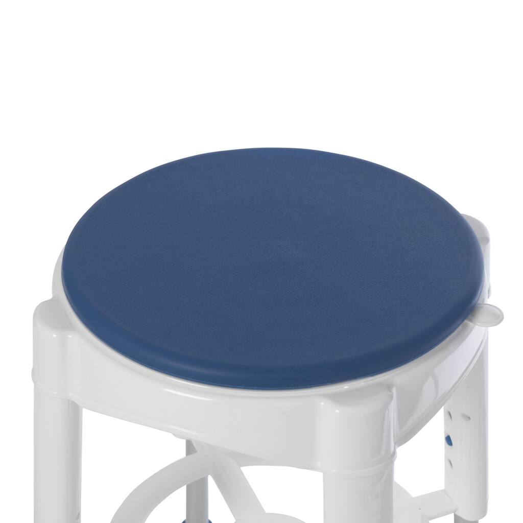 Drive Medical Bathroom Safety Swivel Seat Shower Stool - Blue