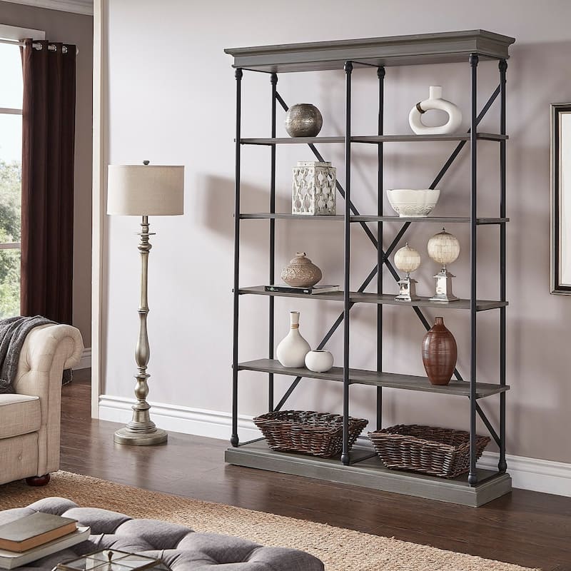 Barnstone Cornice Double Shelving Bookcase by iNSPIRE Q Artisan
