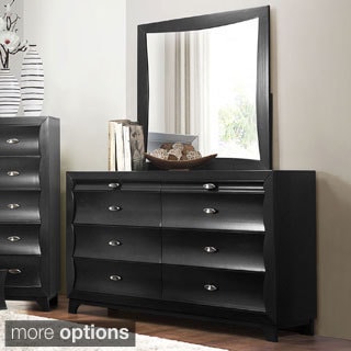 Akeela Contemporary Black or White 8-drawer Dresser with Mirror - Bed ...