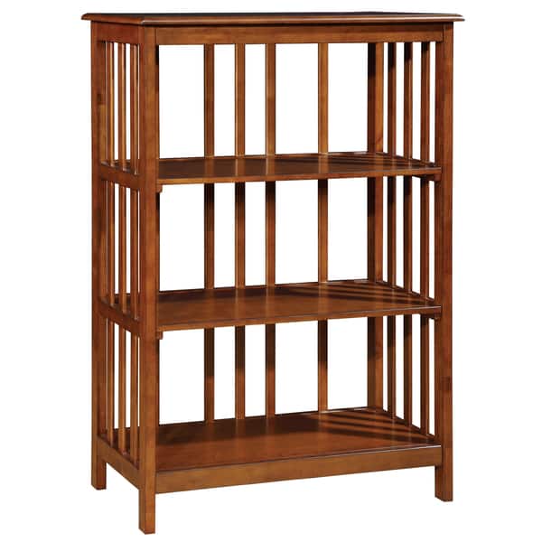 Shop Furniture Of America Bellins Mission Style 3 Shelf Bookshelf