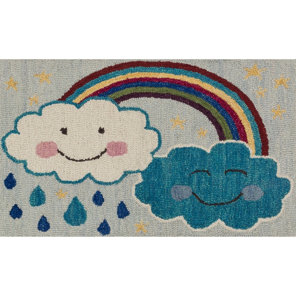 Hand-tufted Keely Rainbow Rug (2'3 x 3'9) - 2'3" x 3'9"