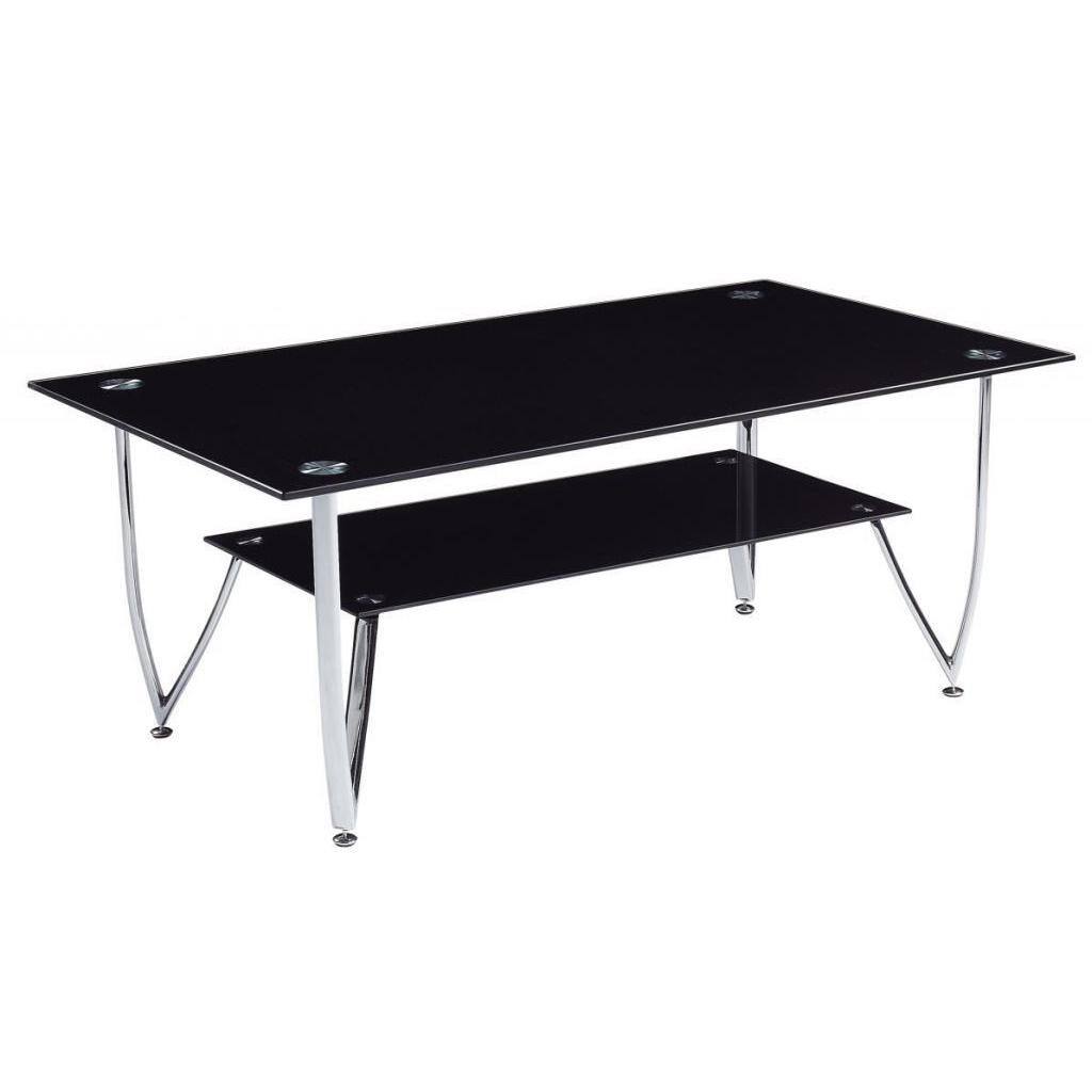 Black Tempered Glass Coffee Table
