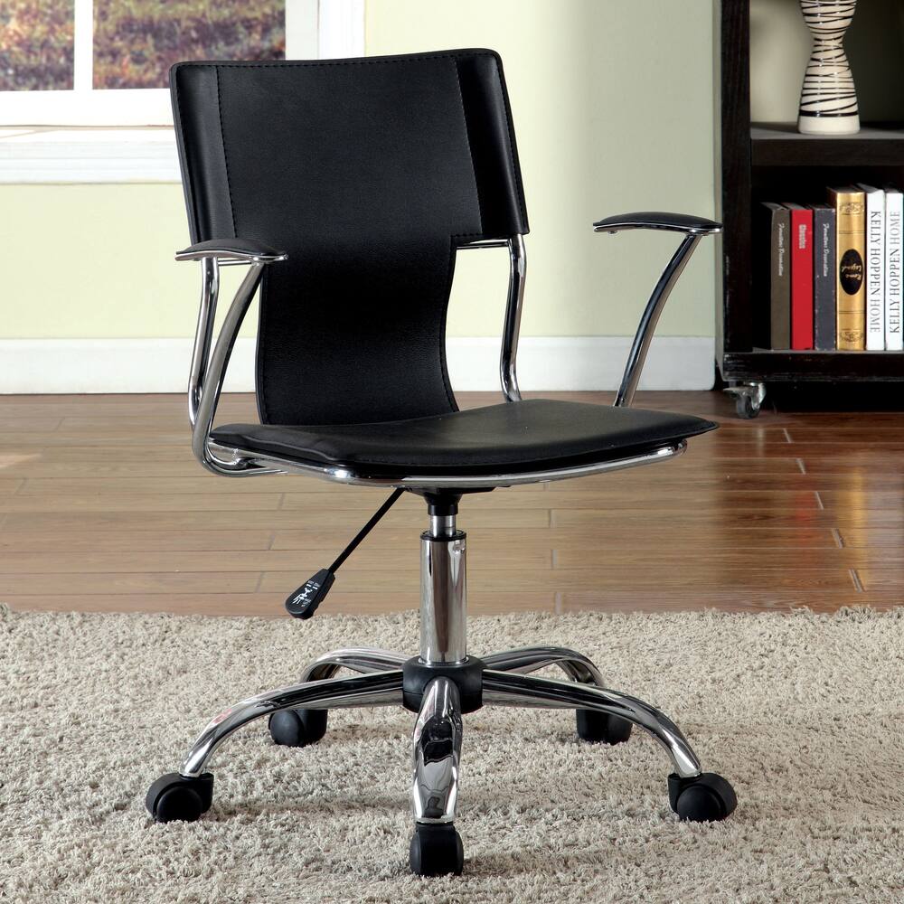 Furniture of America Sol Contemporary Faux Leather Desk Chair