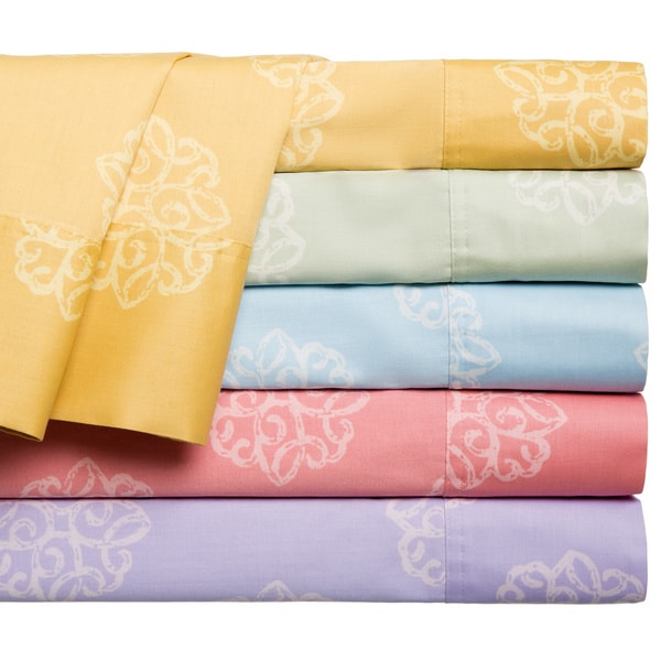 Milena 100-percent Cotton 300 Thread Count Print Sheet Set