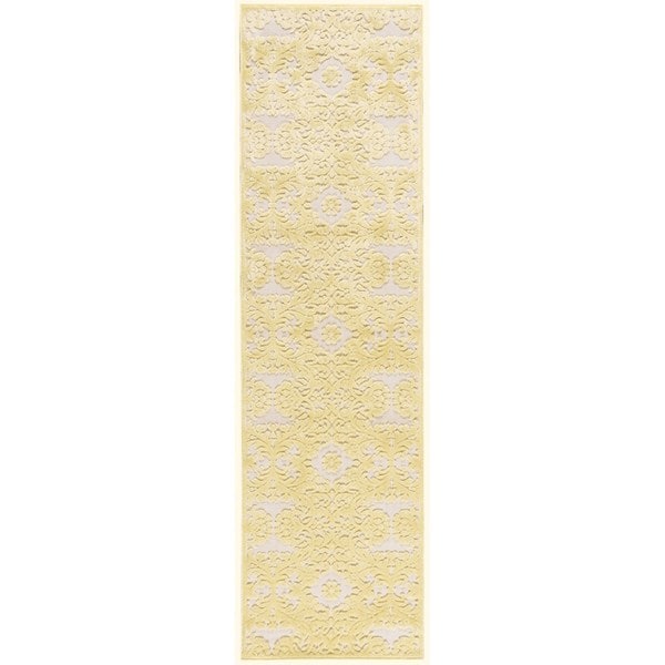 Rug Squared Corona Yellow Rug - 2'3" x 8' Runner