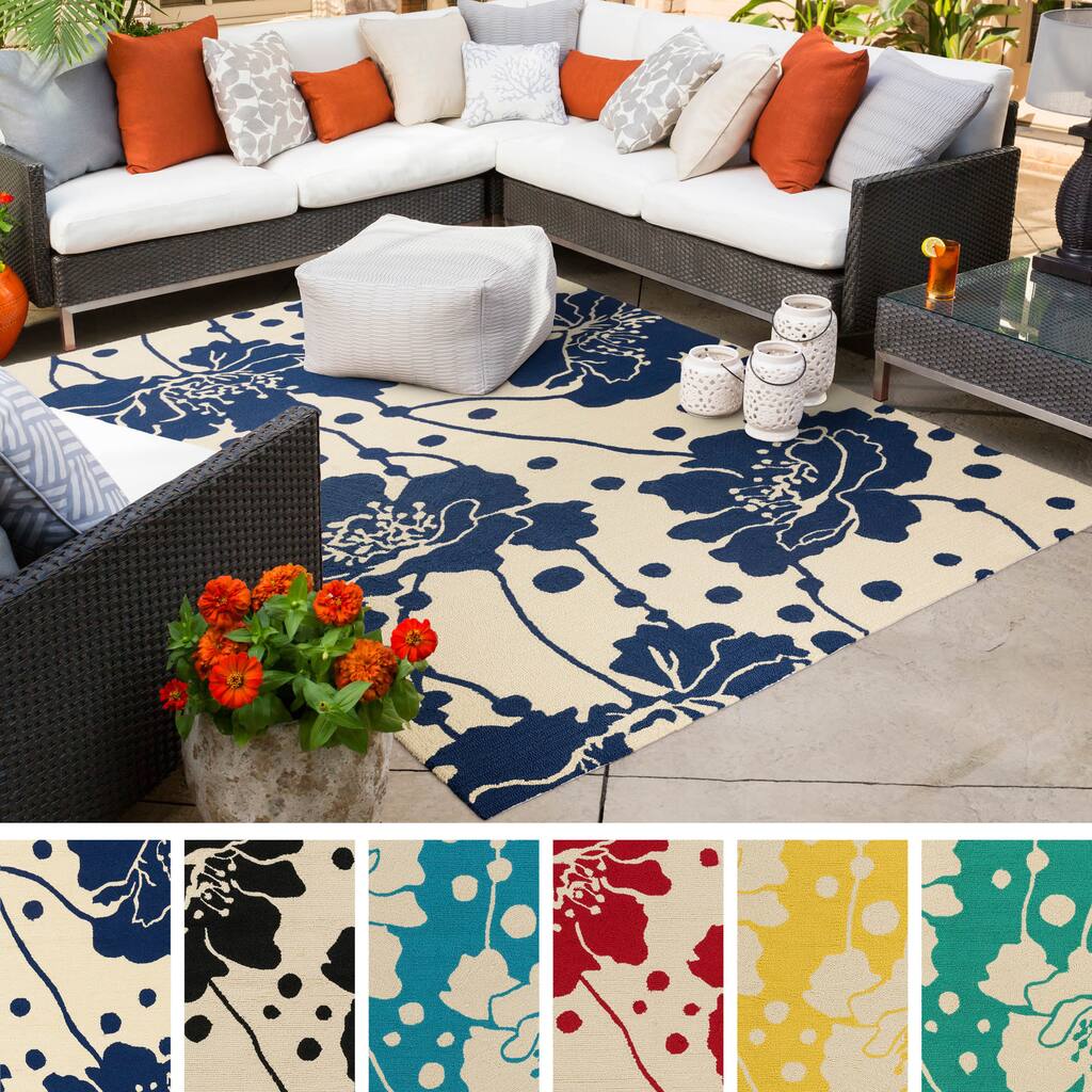 Toni Rug Hand-Hooked Toni Floral Area Rug - Overstock - 9923934