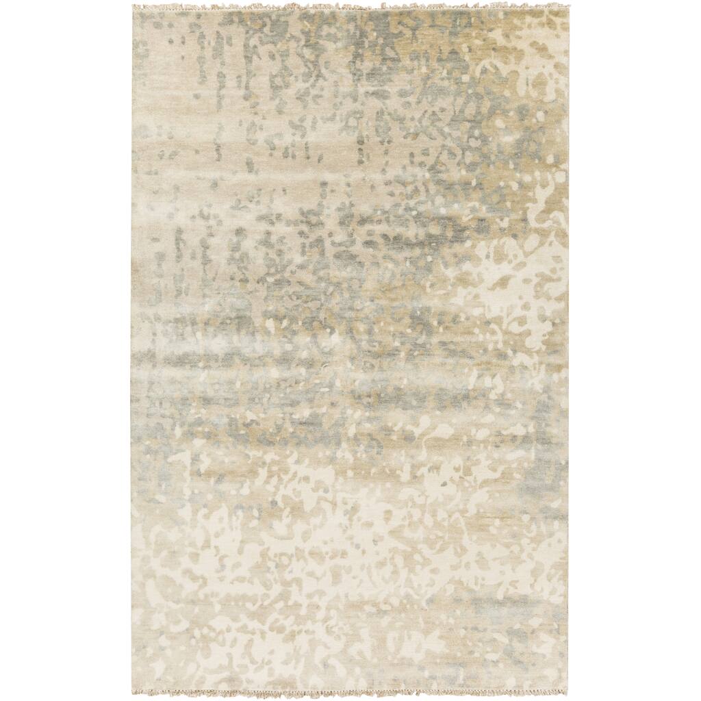 Hand-Knotted Gayle Abstract Wool Area Rug - 8' x 11' - 8' x 11'