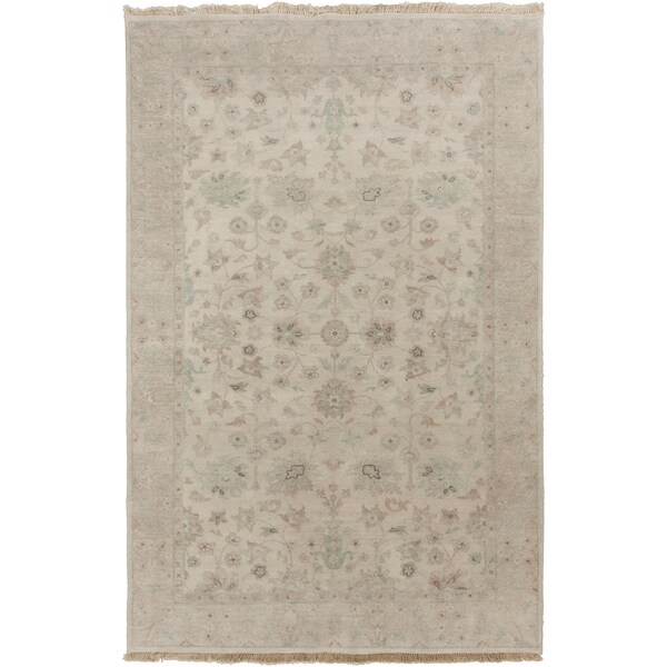 Hand-Knotted Trevor Border Indoor Area Rug - 8' x 11'