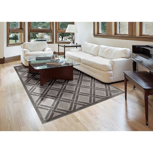 Rug Squared Corona Grey Rug (2'3 x 3'9) - 2'3" x 3'9"