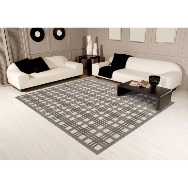 Rug Squared Corona Ivory/Taupe Rug (2'3 x 3'9) - 2'3" x 3'9"