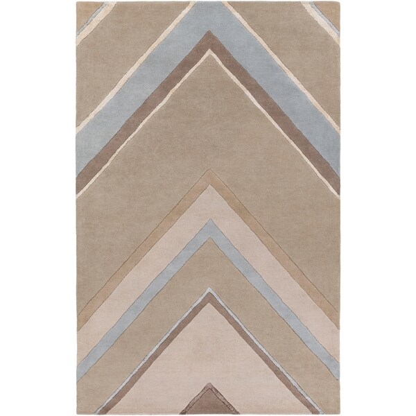 Hand-Tufted Wright Geometric Indoor Area Rug - 5' x 8'