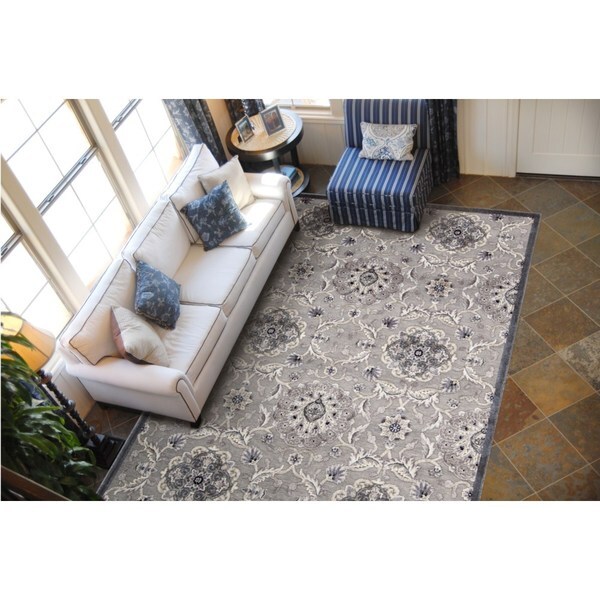 Rug Squared Corona Grey Rug (2'3 x 3'9) - 2'3" x 3'9"