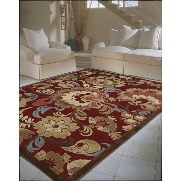 Rug Squared Corona Red Rug - 5'3" x 7'5"