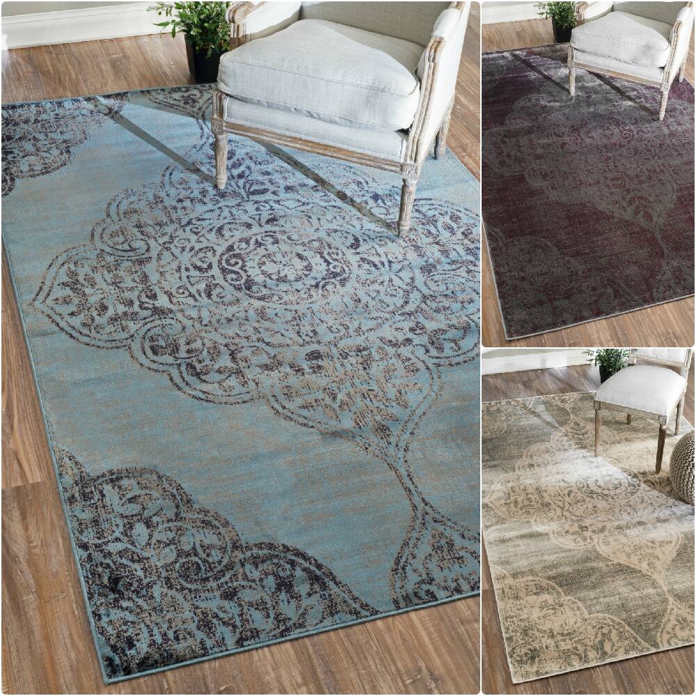 Nuloom Oriental Vintage Viscose Fancy Area Rug - Overstock - 9924301