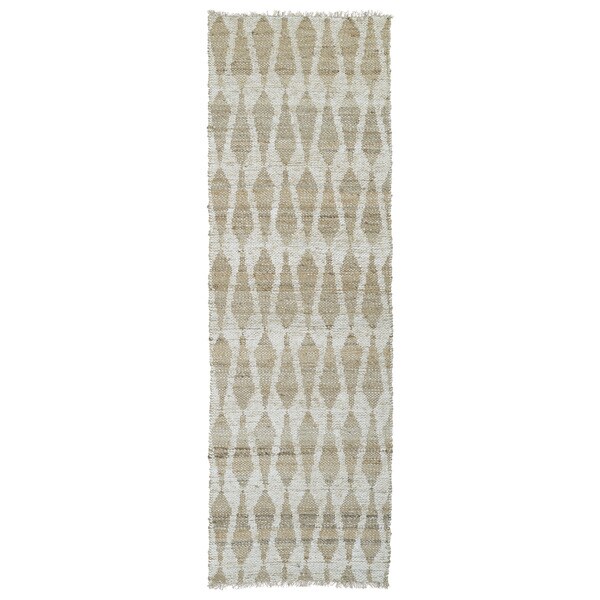 Handmade Natural Fiber Cayon Ivory Rug - 2' x 6'
