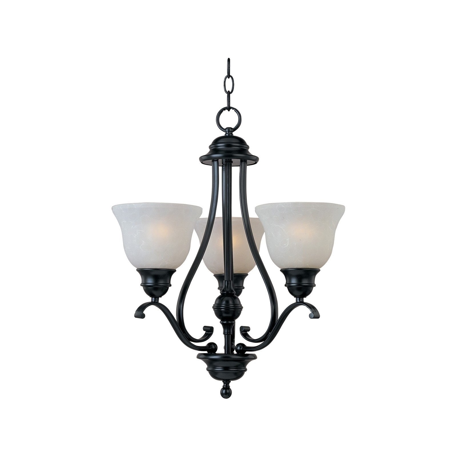 Maxim Linda Chrome Iron 3-light Chandelier (Linda 3-Light Chandelier) - Chandeliers For Bedrooms by Overstock.com