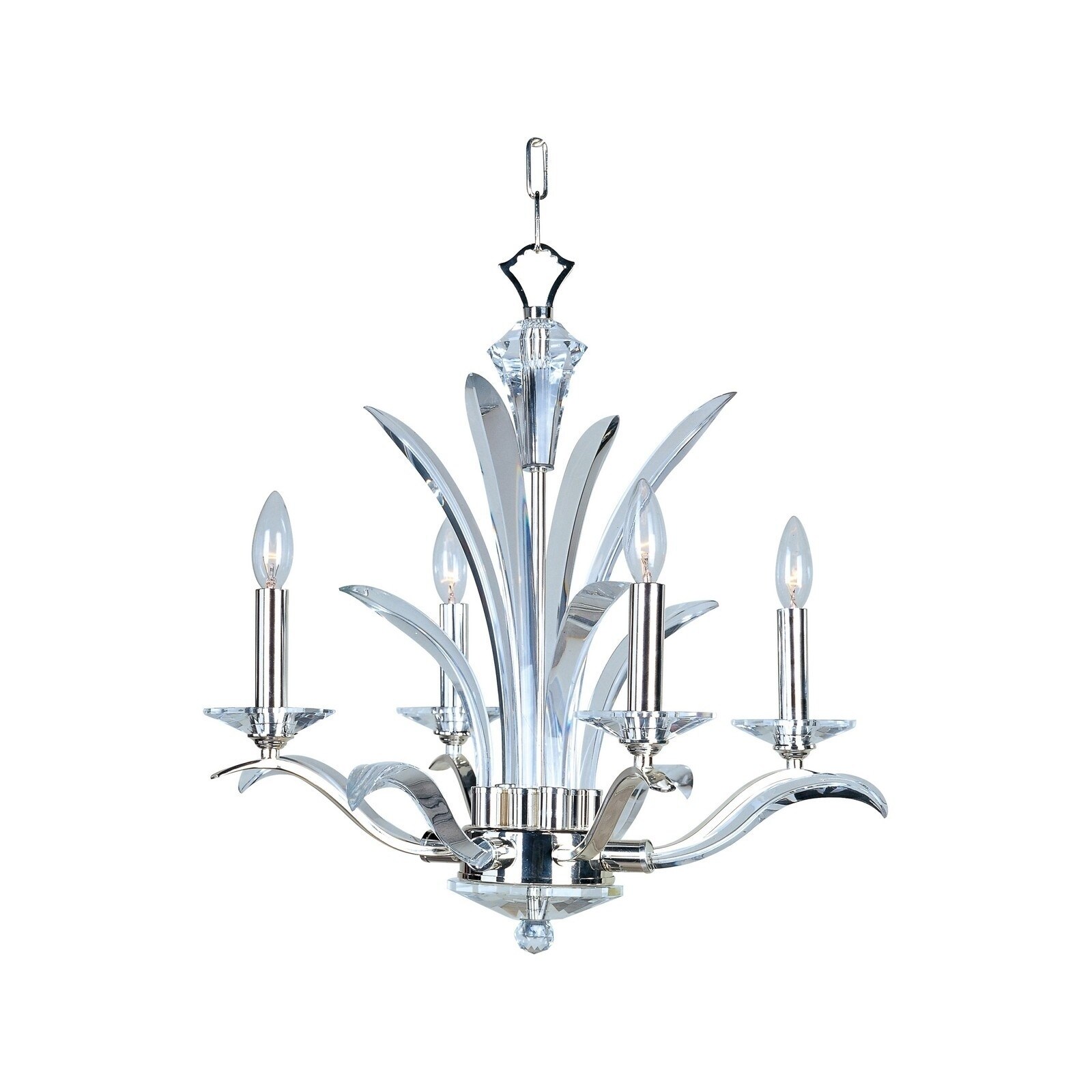 Maxim Paradise Bronze Steel 3-light Mini-chandelier (Paradise 4-Light Chandelier) - Chandeliers For Bedrooms by Overstock.com