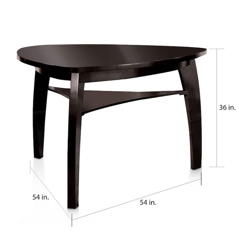 Furniture of America Hace Modern Black 53-inch Counter Height Dining Table