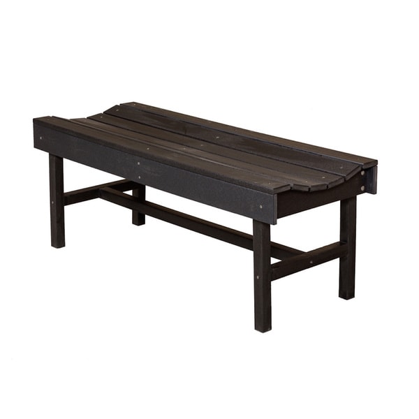 Somette 47 inch Terra Poly Lumber Outdoor Vineyard Bench  