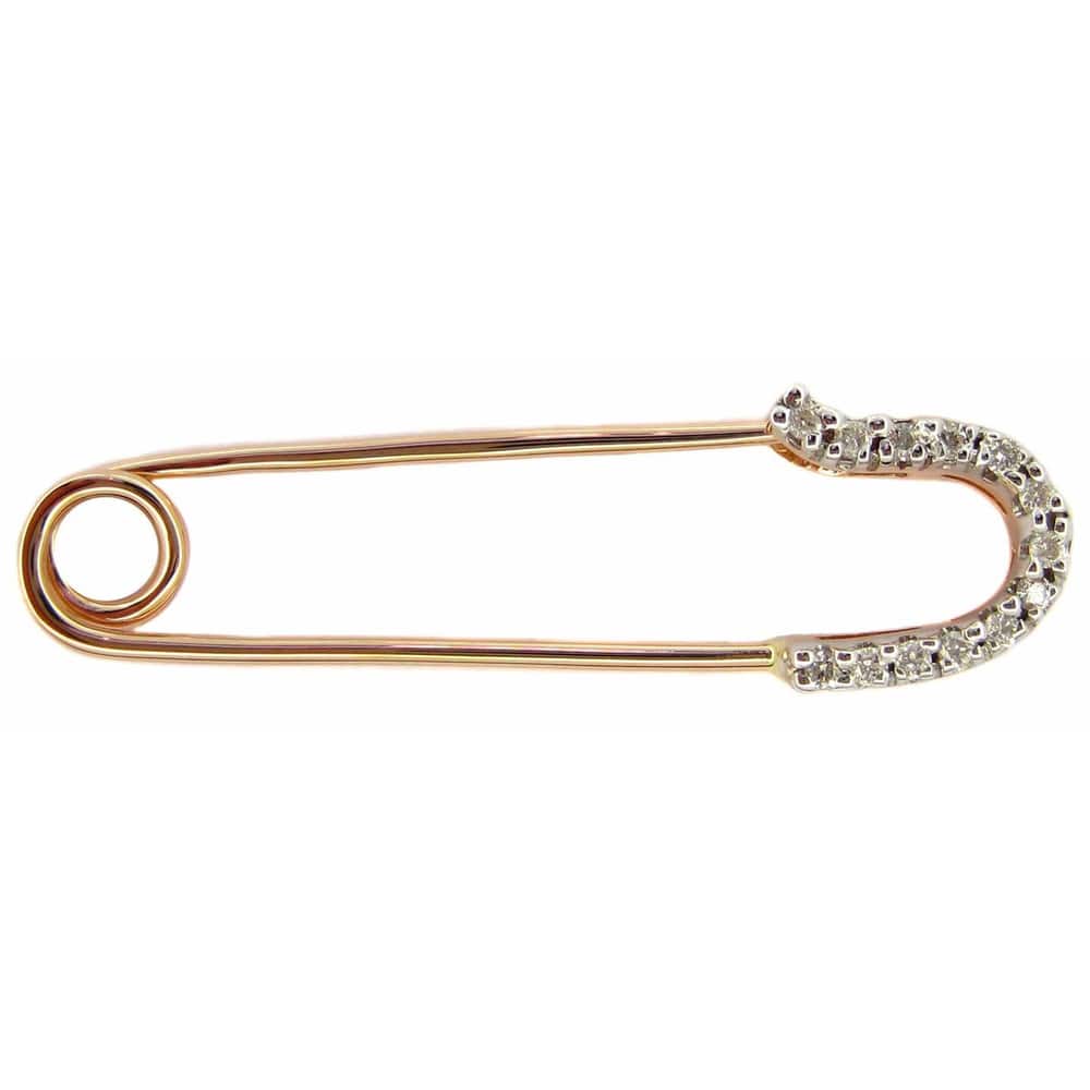 Kabella Gold Safety-pin Design Pin