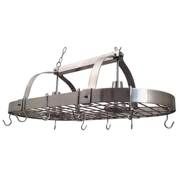 Wallniture Casto 30 Pot Rack Set of 2 with 30 Hooks, Utensil