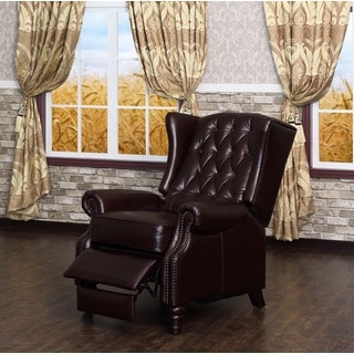 Francis Tufted Leather Recliner by Lazzaro Leather - Bed Bath & Beyond ...