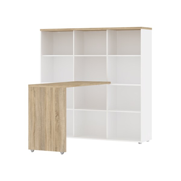 Shop Whitman Plus William Desk with Bookcase Free Shipping Today
