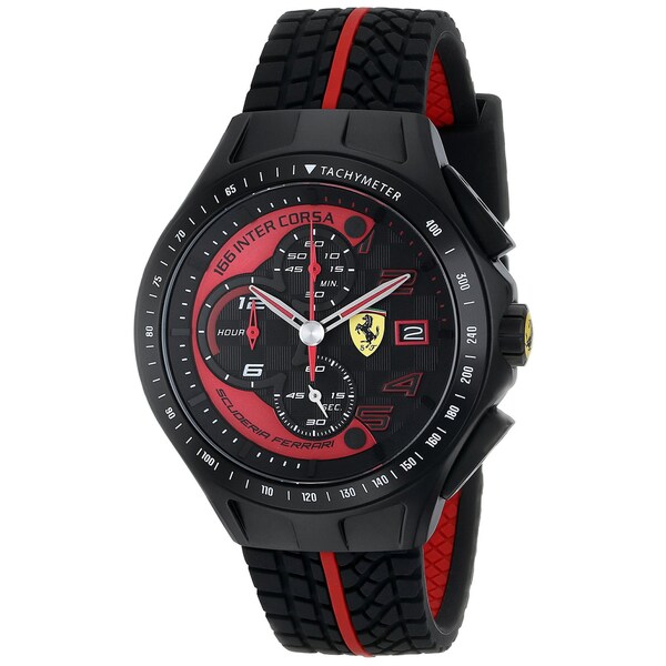 Shop Ferrari Men's Race Day Analog Display Quartz Watch - Free Shipping ...