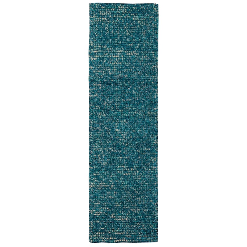 Nourison Fantasia Area Rug - 2'3" x 8' Runner - Blue - Runner/Rectangle