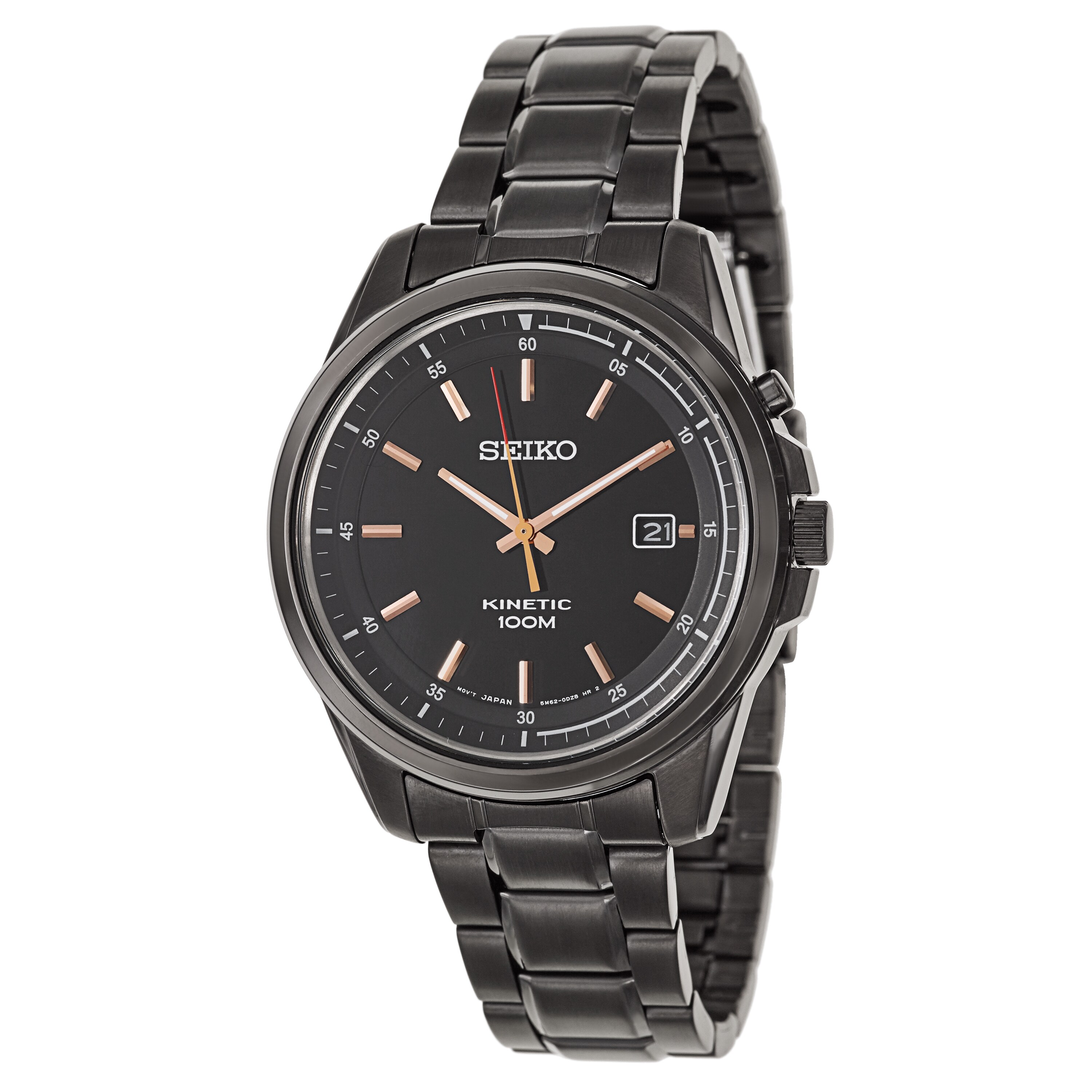 seiko kinetic black