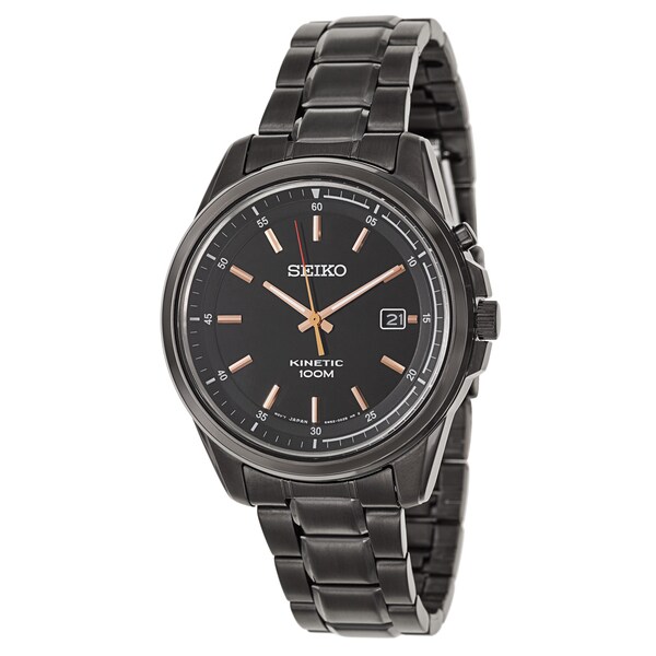 seiko kinetic rose gold
