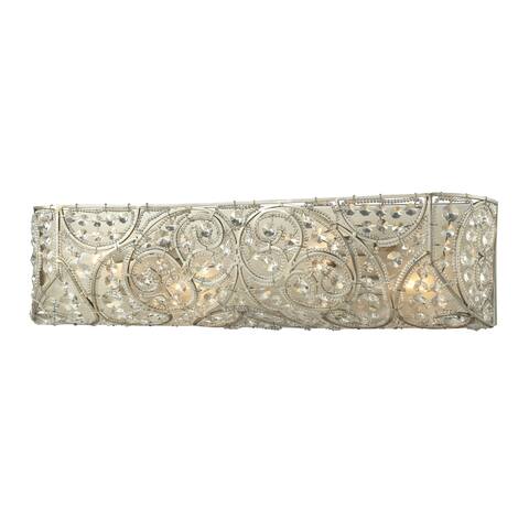 Aged Silver Andalusia Collection 4-Light bath