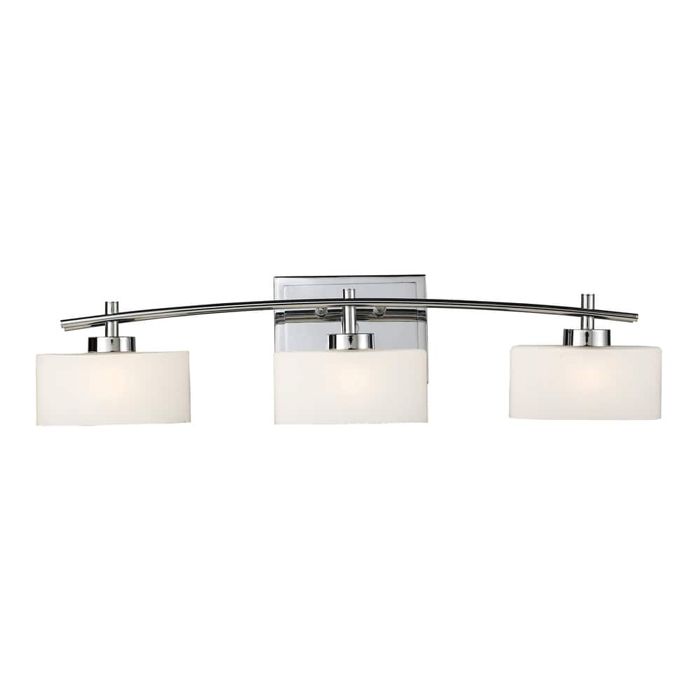Elk Home Eastbrook Chrome With Opal Glass 3 Light Vanity Light