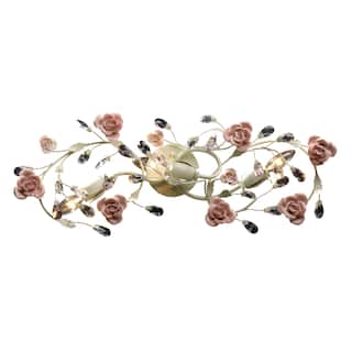 Elk Home Heritage Cream Crystal 3 Light Vanity Light