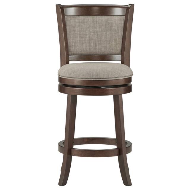 Verona Panel Back Swivel Counter Height Stool by iNSPIRE Q Classic - Grey Linen