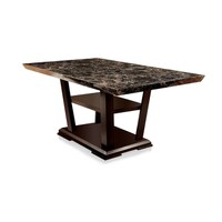 Furniture of America Elivia Modern 7-piece Faux Marble Counter ... Furniture of America Elivia Modern 7-piece Faux Marble Counter ...