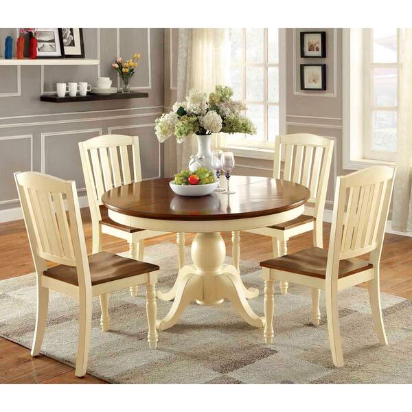 Shop Furniture Of America Bethannie 5 Piece Cottage Style Oval
