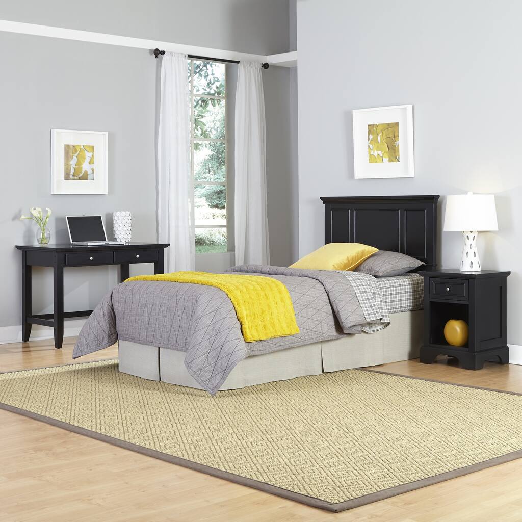 Bedford Twin Headboard, Night Stand, and Student Desk by Home Styles