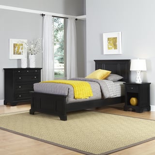 Black Bedroom Sets Online At Our Best Clay Alder Home Bell Bridge Black Twin Bed Nightstand And Chest Set